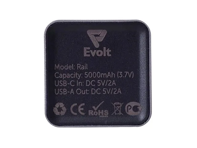 Внешний аккумулятор «Rail» c дисплеем, 5000 mAh фото 7