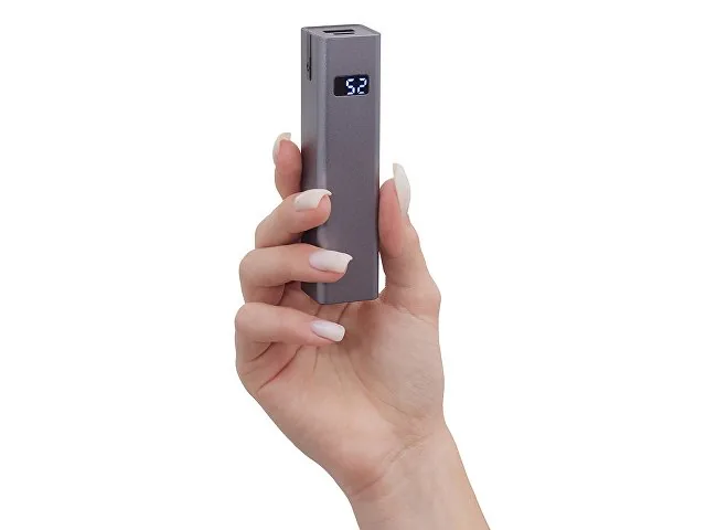 Внешний аккумулятор «Rail» c дисплеем, 5000 mAh фото 8