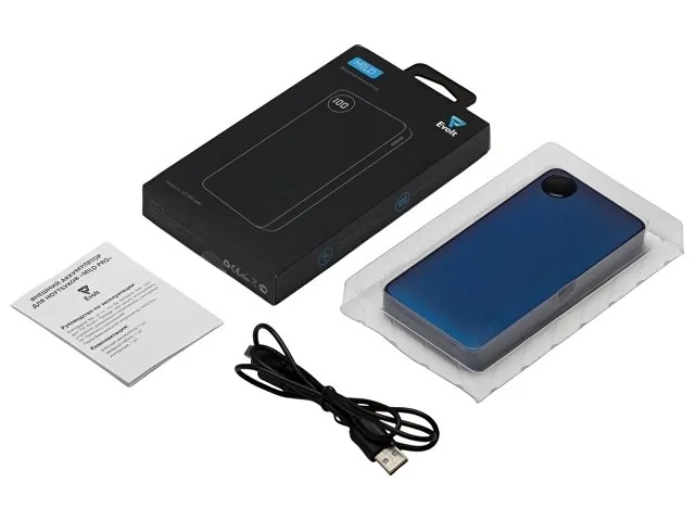 Внешний аккумулятор «Mild», металлик soft-touch, 10 000 mAh фото 8