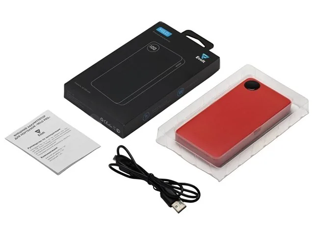Внешний аккумулятор «Mild», металлик soft-touch, 10 000 mAh фото 8