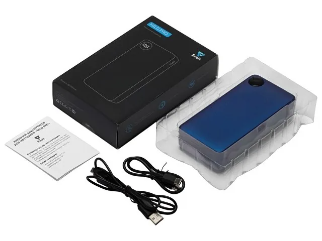 Внешний аккумулятор «Mild Pro» c быстрой зарядкой QC/PD, металлик soft-touch, 20 000 mAh фото 8