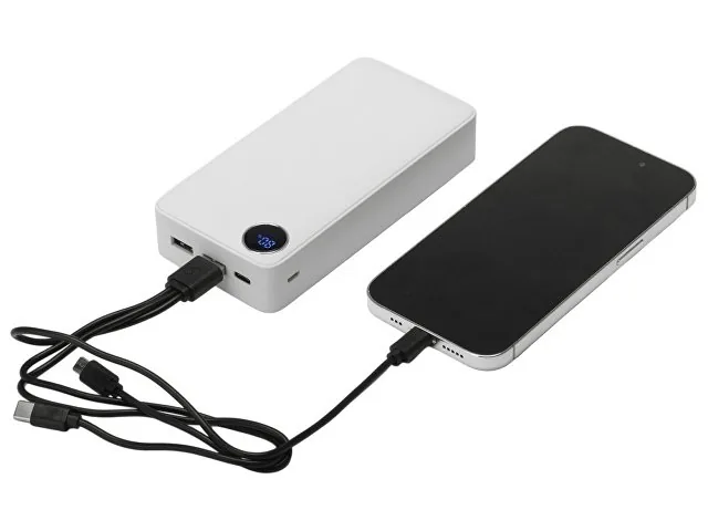 Внешний аккумулятор «Mild Pro» c быстрой зарядкой QC/PD, soft-touch, 20 000 mAh фото 2