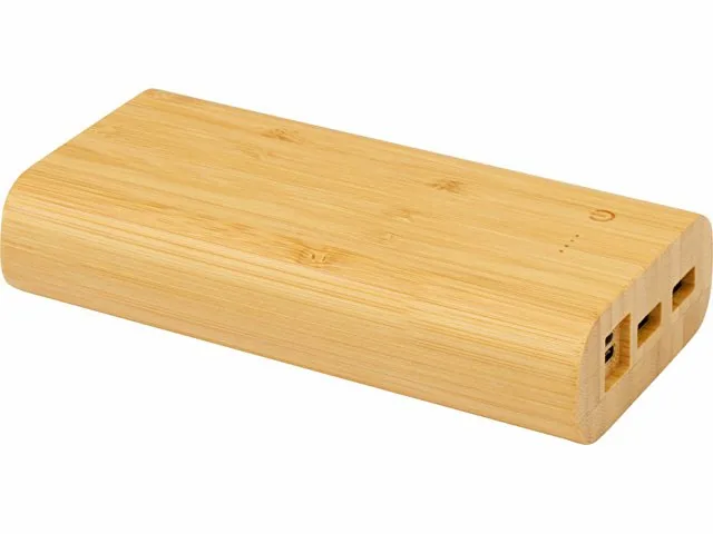Портативное зарядное устройство «Tulda» из бамбука, 20000 mAh фото 4
