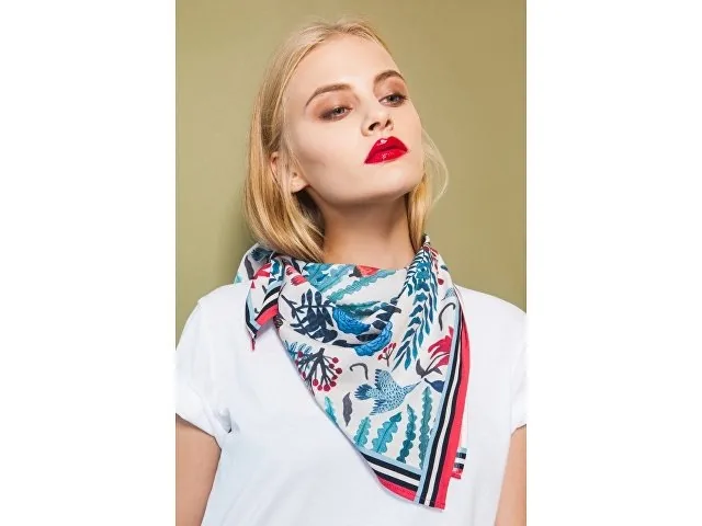 Платок «Голубые розы» фото 2
