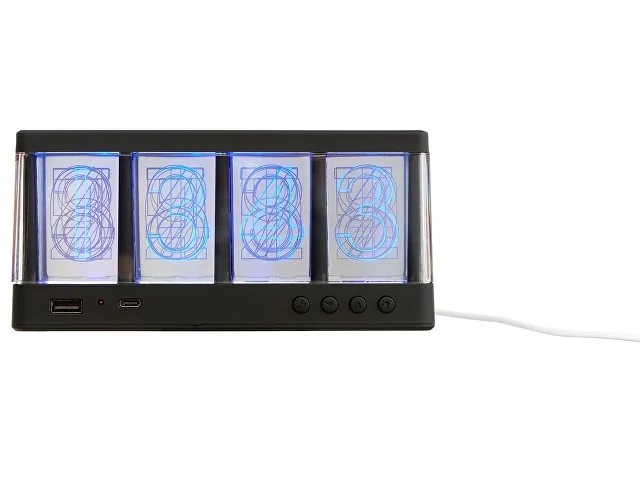 Часы с LED-подсветкой и беспроводной зарядкой «Cyber», 10 Вт фото 3
