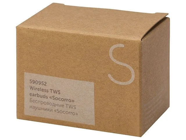 Наушники беспроводные TWS «Socorro» из пробки и переработанного пластика фото 12