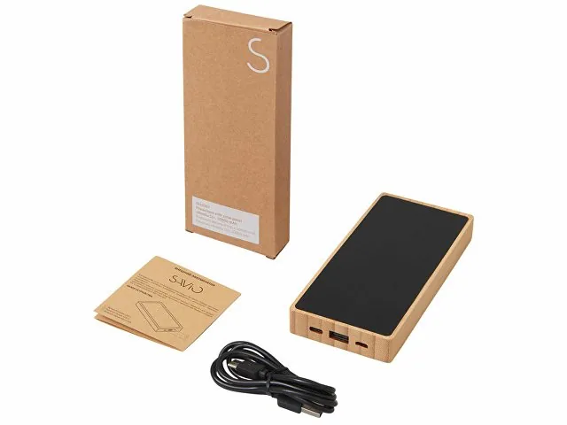 Внешний аккумулятор с подсветкой лого и солнечной панелью «Reedia S1», 10000 mAh фото 8