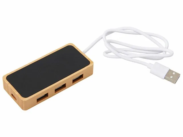 USB хаб с подсветкой лого «Reedia S5», 3*USB, 1*Type C фото 2