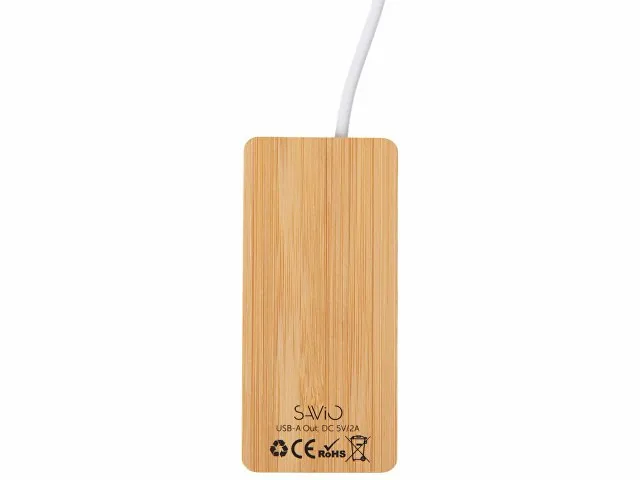 USB хаб с подсветкой лого «Reedia S5», 3*USB, 1*Type C фото 5