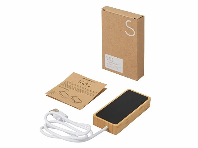 USB хаб с подсветкой лого «Reedia S5», 3*USB, 1*Type C фото 9