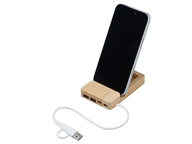 USB-хаб «Memo», 2*USB, 2*Type C фото 3