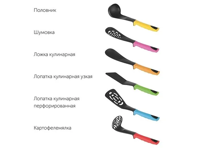 Набор кухонных инструментов «FLAVA», 7 предметов фото 2