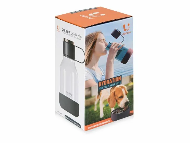 Бутылка для воды 2-в-1 «Dog Bowl Bottle» со съемной миской для питомцев, 1500 мл фото 9
