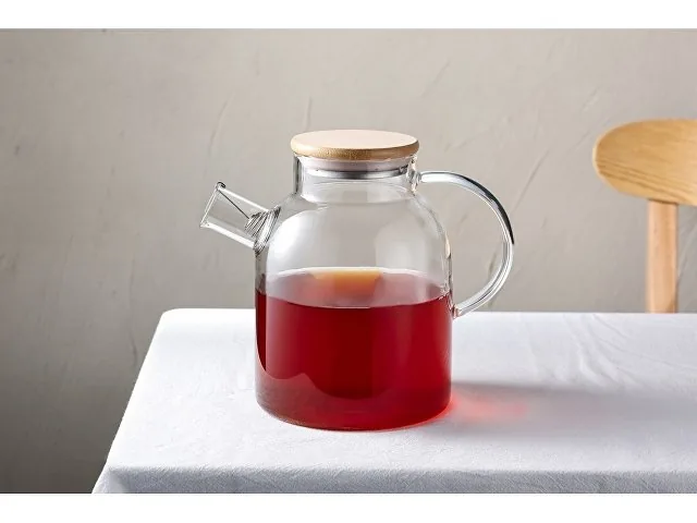 Стеклянный чайник с бамбуковой крышкой «Sencha M» фото 9