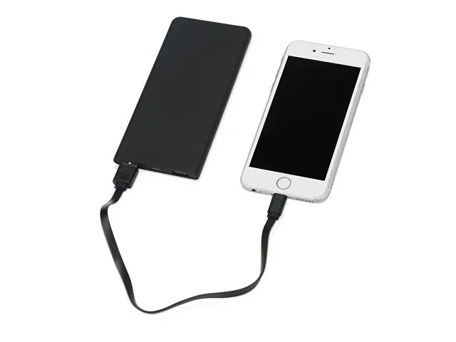 Внешний аккумулятор с подсветкой логотипа «Faros», soft-touch, 4000 mAh фото 2