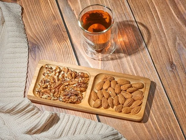 Менажница из акации с двумя секциями «Almond» фото 6