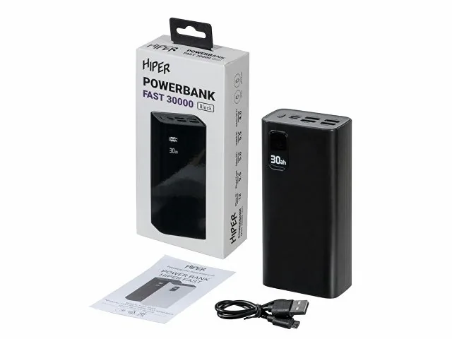 Портативный внешний аккумулятор «FAST», 30000 mAh фото 8