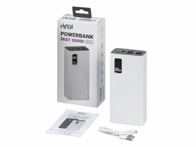 Портативный внешний аккумулятор «FAST», 30000 mAh фото 8