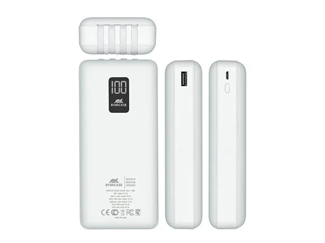 Внешний аккумулятор с дисплеем и встроенными кабелями VA2220, 20000 mAh фото 4
