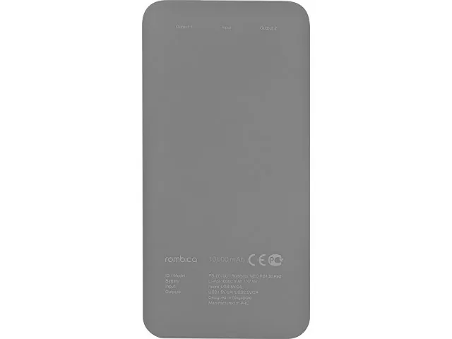 Внешний аккумулятор «NEO PB100», soft touch, 10000 mAh фото 4