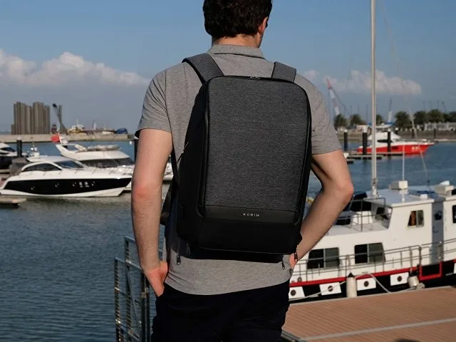 Водостойкий антикражный рюкзак FlexPackPro для ноутбука 15.6" фото 16