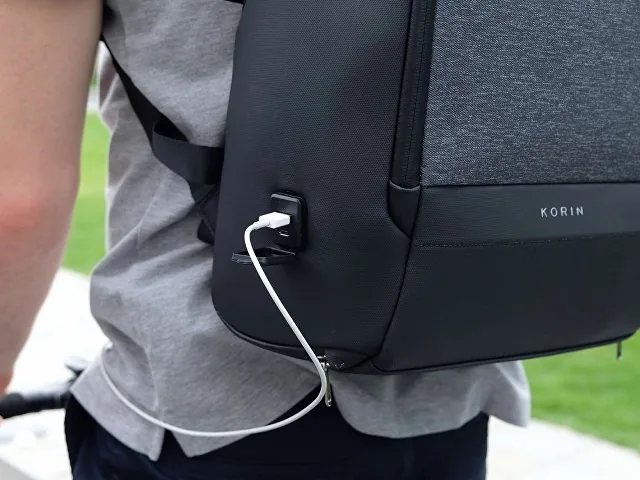 Водостойкий антикражный рюкзак FlexPackPro для ноутбука 15.6" фото 17