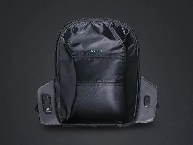 Водостойкий антикражный рюкзак Hipack для ноутбука 15.6" фото 15
