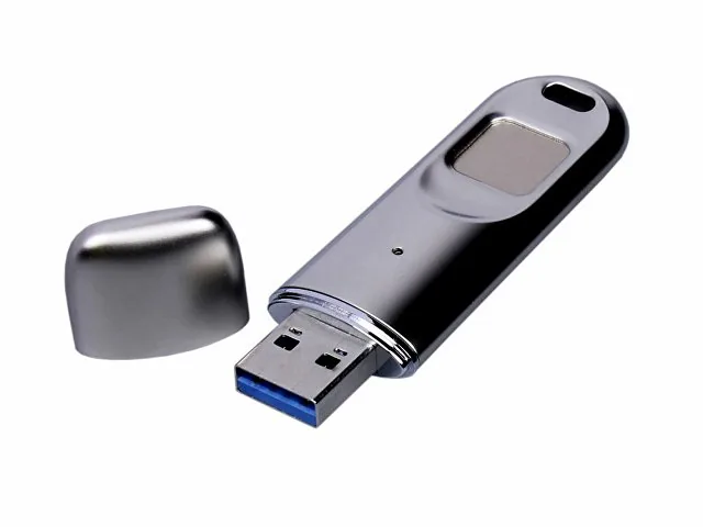 USB 3.0-флешка на 64 Гб со сканером отпечатков пальцев в подарочной упаковке фото 2