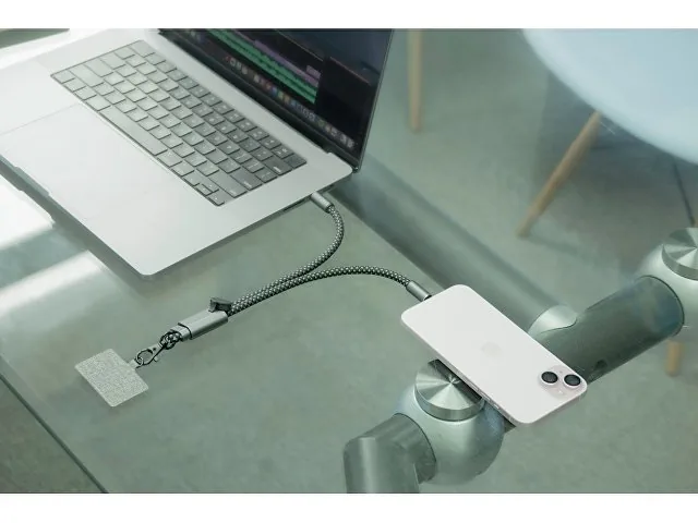 Ремешок-держатель для телефона с зарядным кабелем USB-C - USB-C «Lany Wristband Charge Eco» фото 14