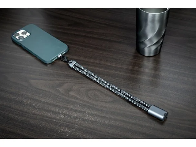 Ремешок-держатель для телефона с зарядным кабелем USB-C - USB-C «Lany Wristband Charge Eco» фото 15