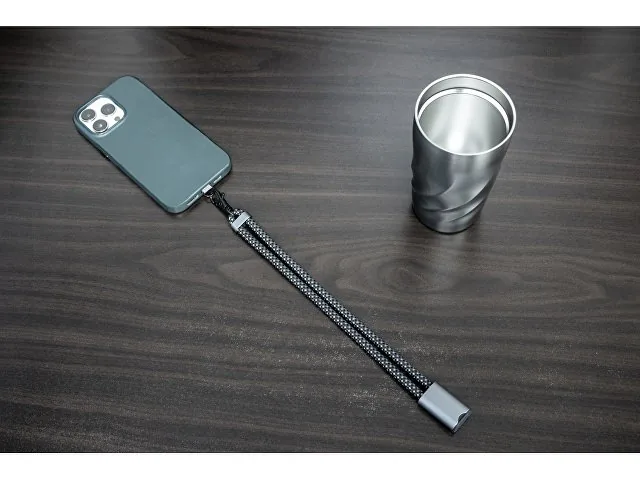 Ремешок-держатель для телефона с зарядным кабелем USB-C - USB-C «Lany Wristband Charge Eco» фото 16