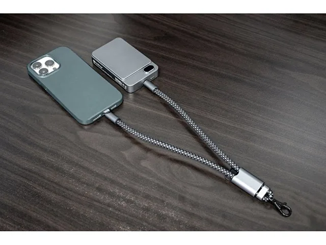 Ремешок-держатель для телефона с зарядным кабелем USB-C - USB-C «Lany Wristband Charge Eco» фото 17