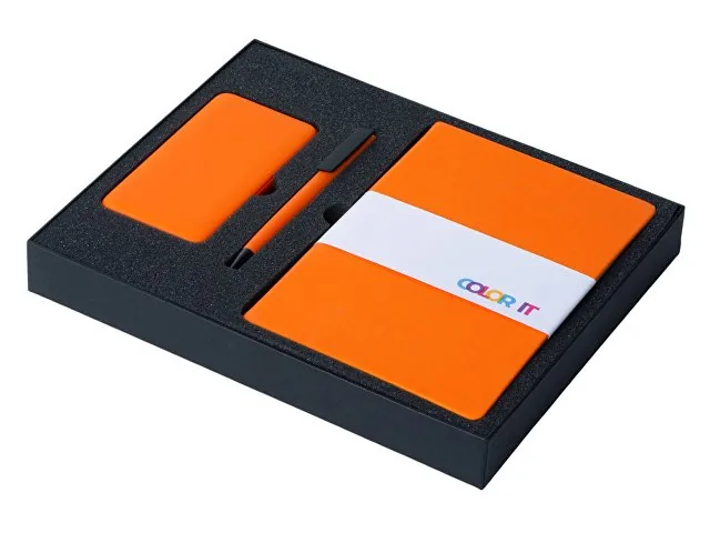 Подарочный набор «COLOR IT» c блокнотом, ручкой и повербанком, 5000 mAh фото 2