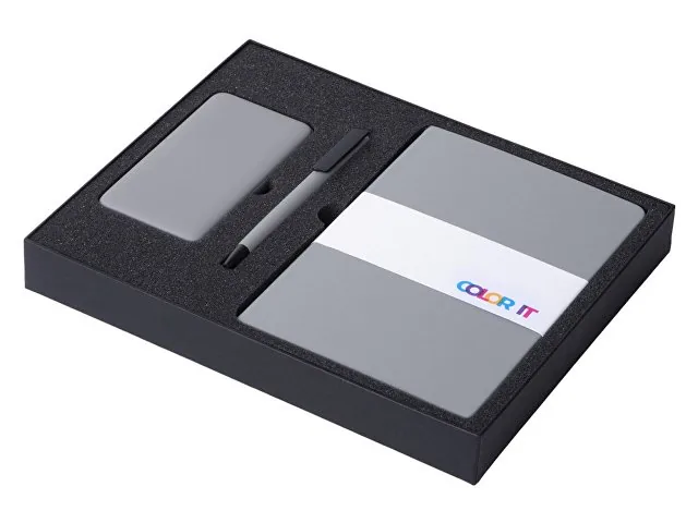 Подарочный набор «COLOR IT» c блокнотом, ручкой и повербанком, 5000 mAh фото 2