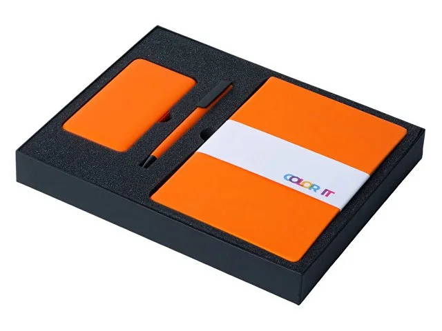 Подарочный набор «COLOR IT» c блокнотом, ручкой и повербанком, 5000 mAh фото 2