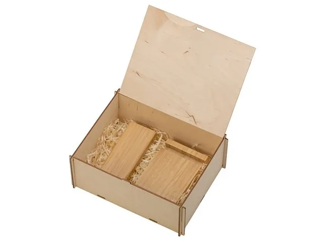 Подарочный набор с БЗУ и внешним аккумулятором «Bamboo Set» фото 2