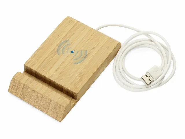 Подарочный набор с БЗУ и внешним аккумулятором «Bamboo Set» фото 4
