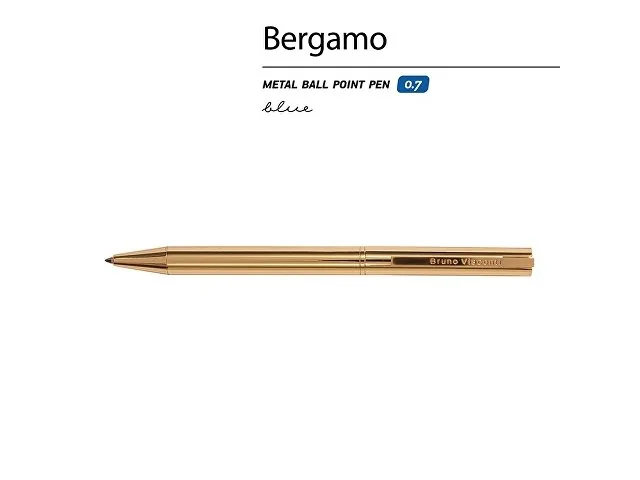 Ручка металлическая шариковая «Bergamo» фото 2
