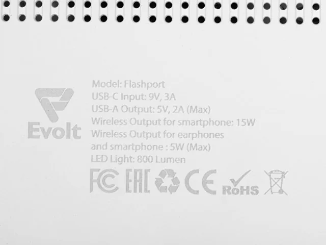 Складная зарядная станция с беспроводной зарядкой «Flashport», 15 Вт фото 12