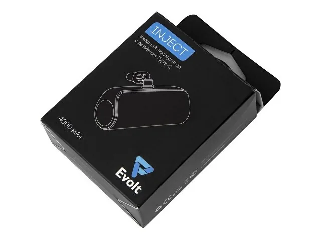 Внешний аккумулятор с разъёмом Type-C «Inject», 4000 mAh фото 11