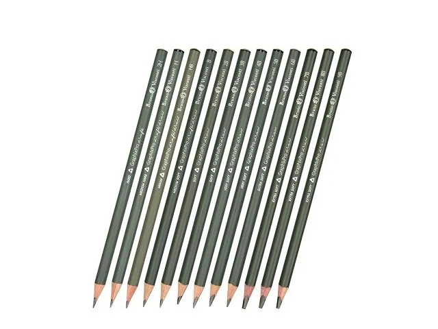 Набор из 12 чернографитовых карандашей «Sketch & Art» 2Н - 9В фото 5