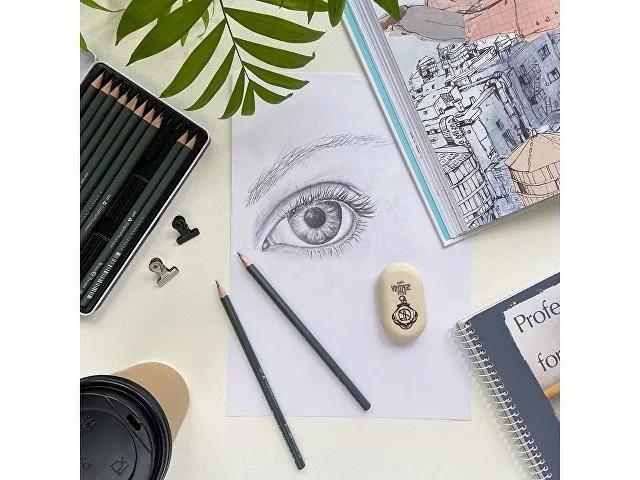 Набор из 12 чернографитовых карандашей «Sketch & Art» 2Н - 9В фото 7