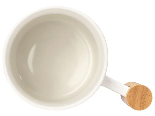 Кружка с ручкой и крышкой из каучукового дерева «Jeny» фото 7