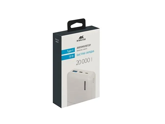 Внешний аккумулятор с быстрой зарядкой  VA2571, 20000 mAh фото 16