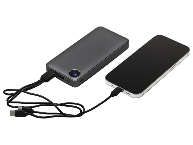 Внешний аккумулятор «Mild», металлик soft-touch, 10 000 mAh фото 2
