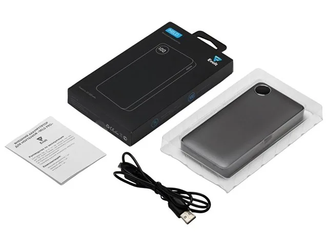 Внешний аккумулятор «Mild», металлик soft-touch, 10 000 mAh фото 8