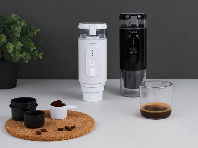 Портативная кофемашина с подогревом «Barista 2» с логотипом Rombica фото 6