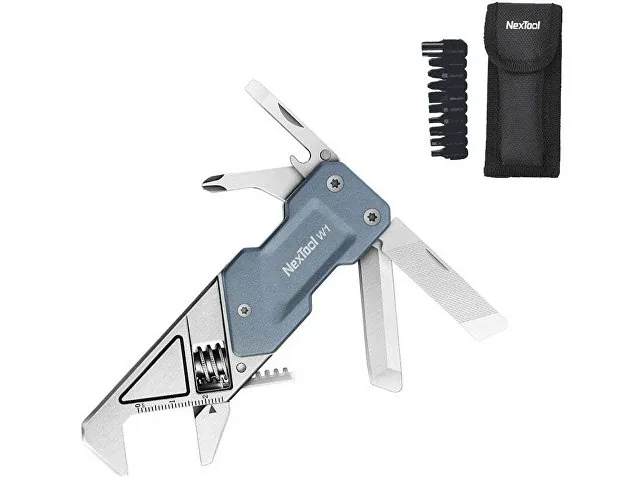 Мультитул-ключ Nextool Light Wrench W1 с набором бит