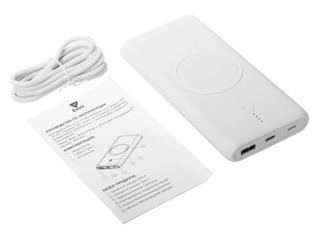 Внешний беспроводной аккумулятор c QC/PD «Reload», 10000 mAh фото 6