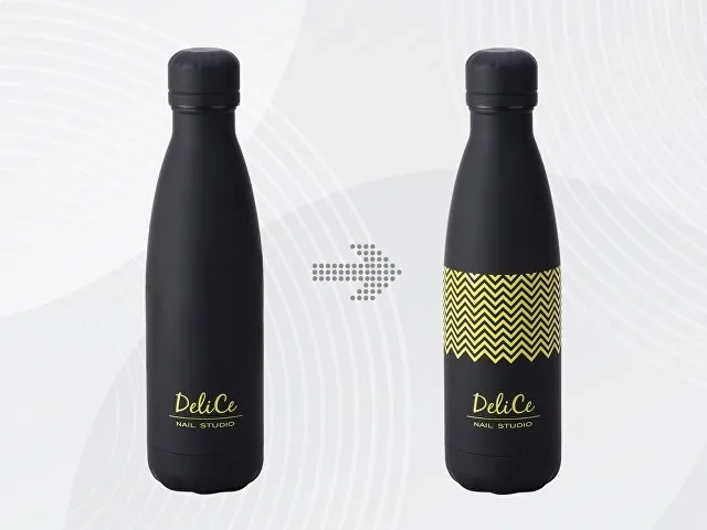 Вакуумная термобутылка «Vacuum bottle C1», soft touch,  с УФ-печатью